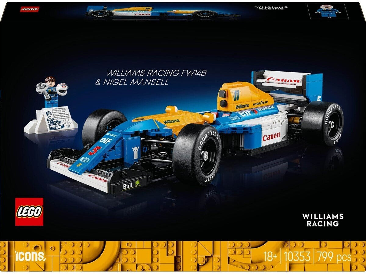 Lego Icons Williams Racing FW14B mit Nigel Mansell