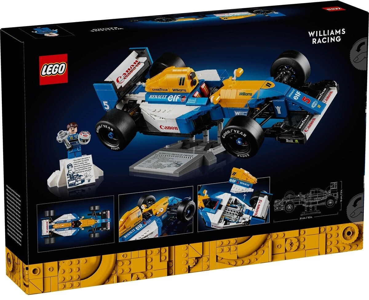 Lego Icons Williams Racing FW14B mit Nigel Mansell