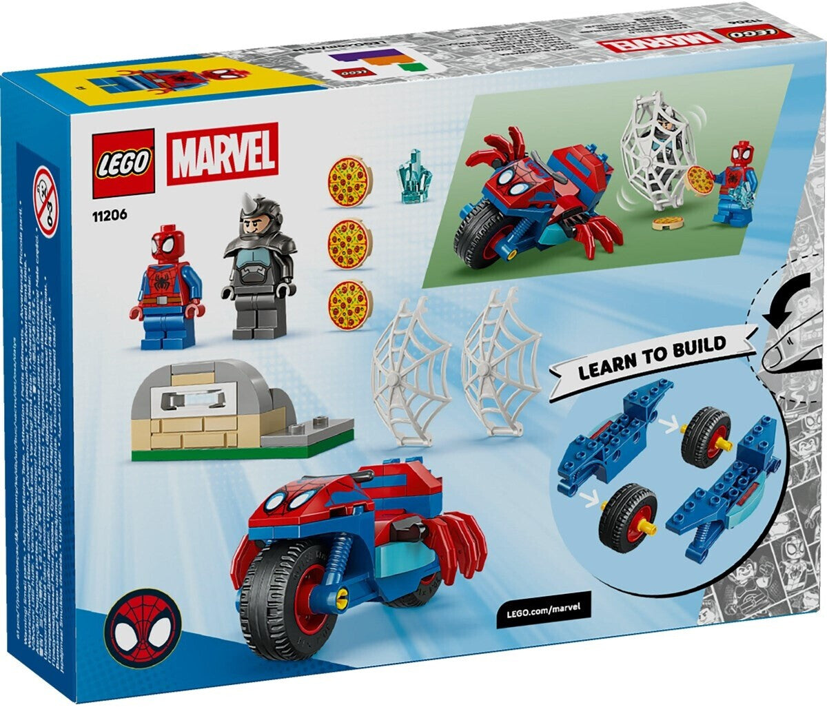 Spidey Spidey auf Motorrad vs. Rhino