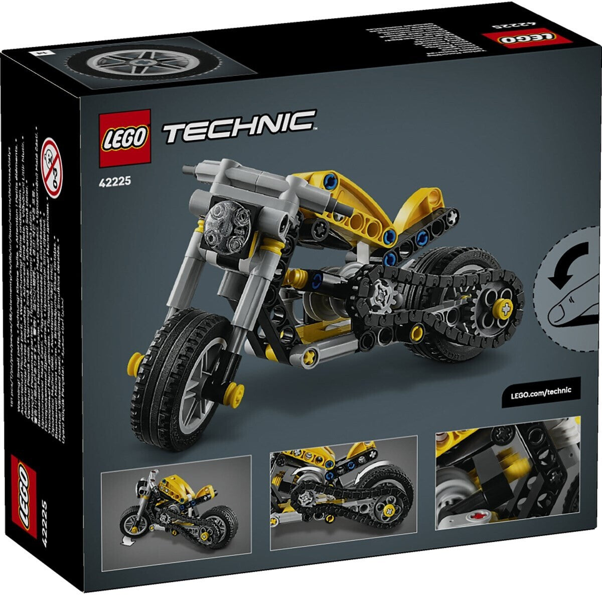 Technic gelbes Motorrad