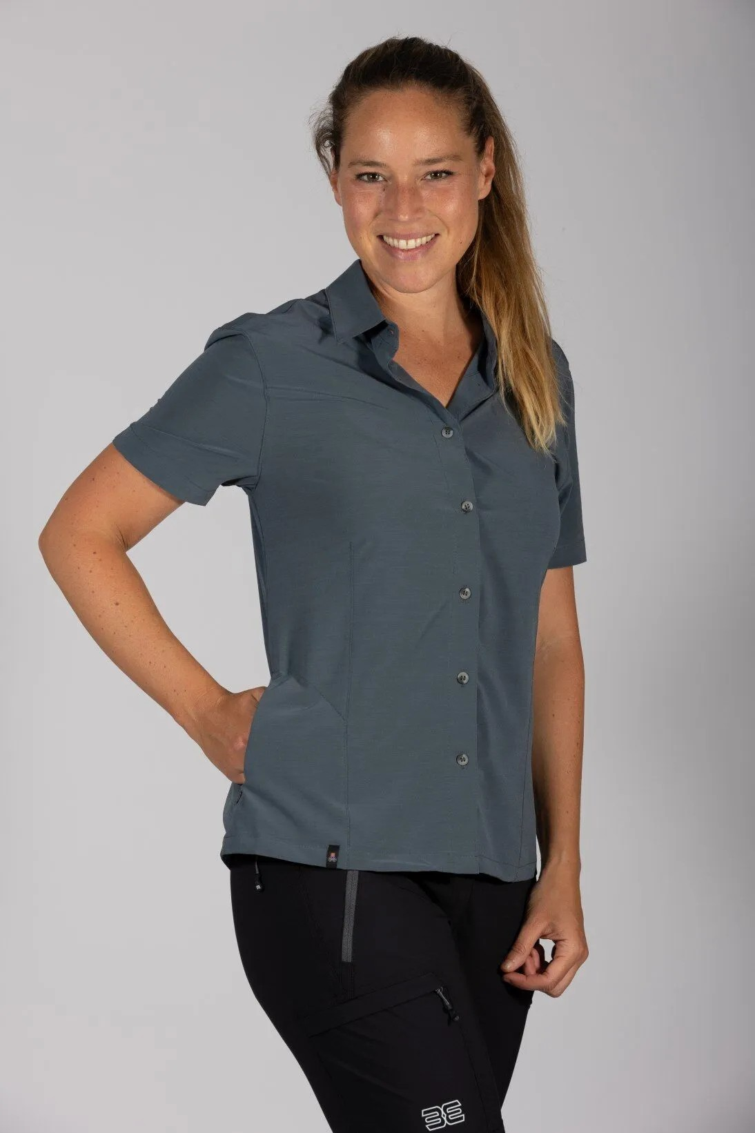 Halserspitze fresh Bluse elastisch