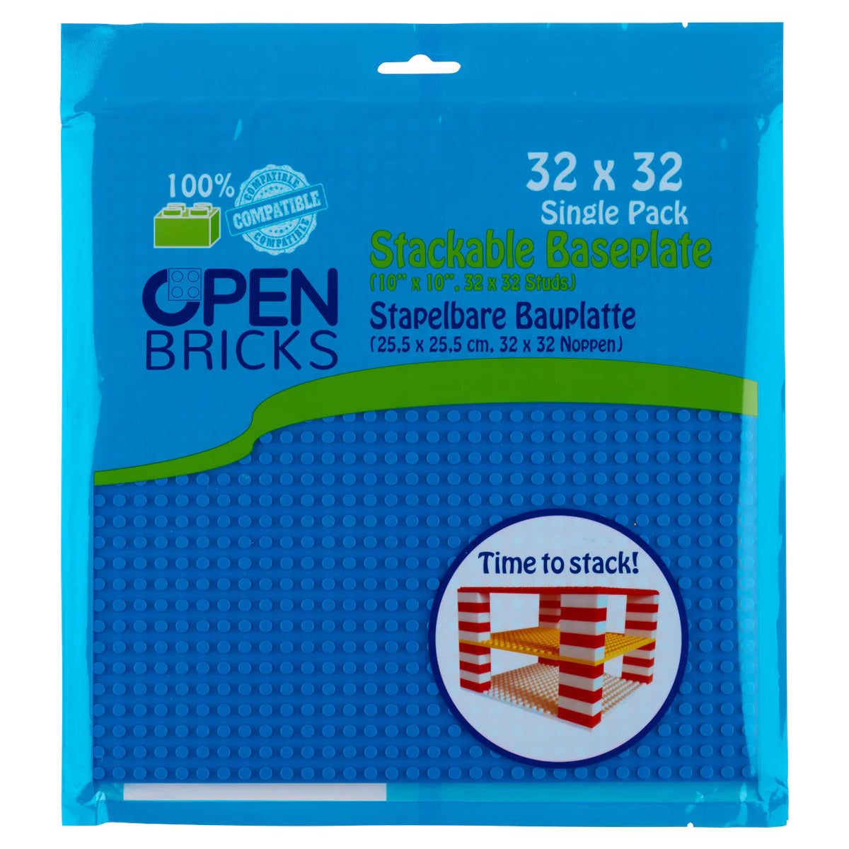 OpenBricks Baseplate 32x32 blau