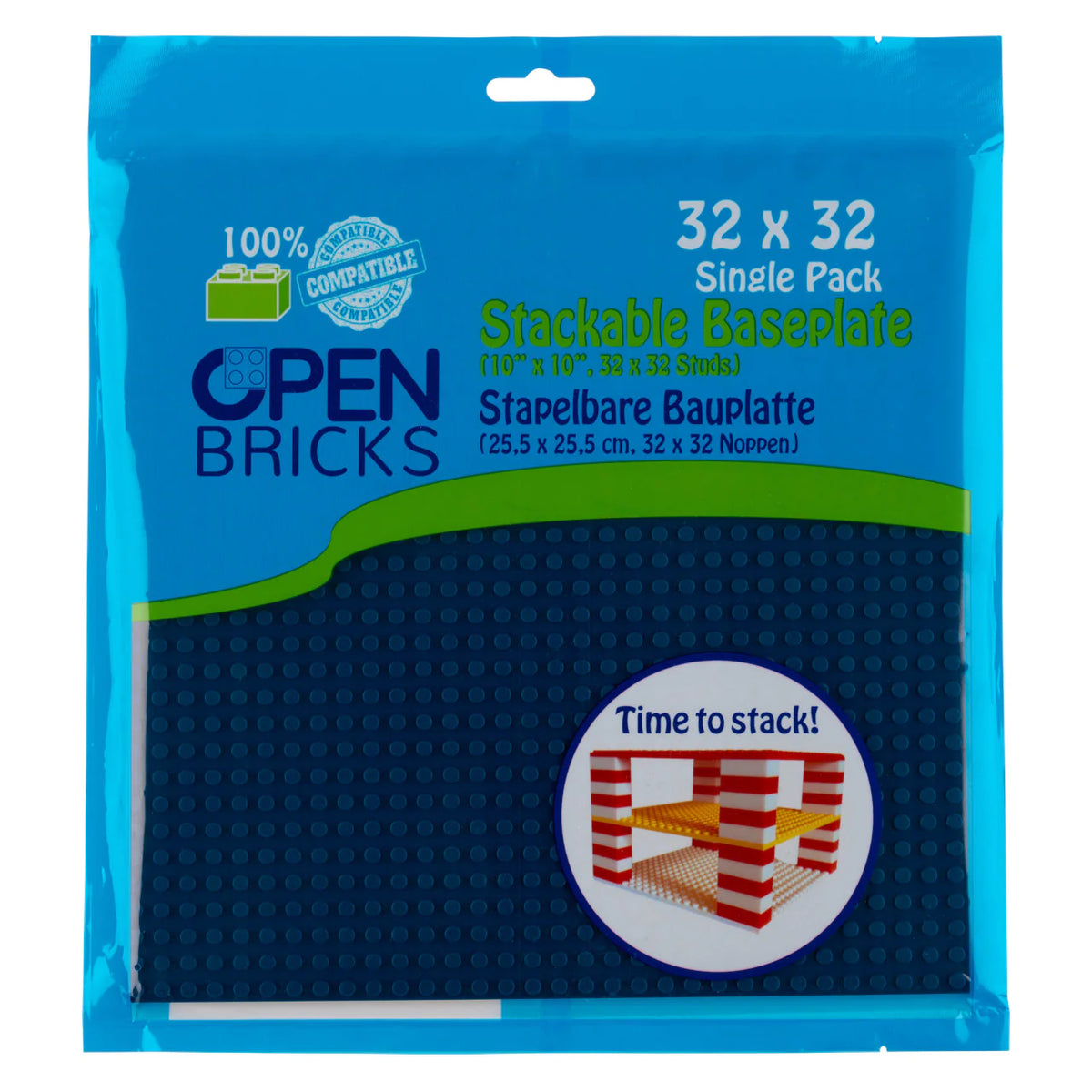 OpenBricks Baseplate 32x32 ea. blue