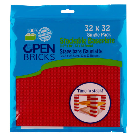 OpenBricks Baseplate 32x32 red