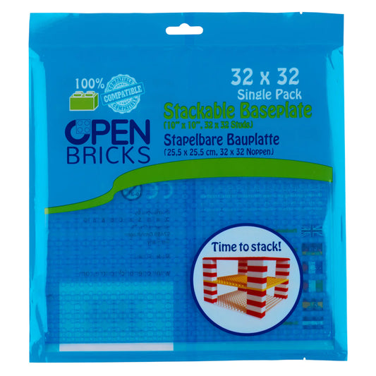 OpenBricks Baseplate 32x32 transparent blue
