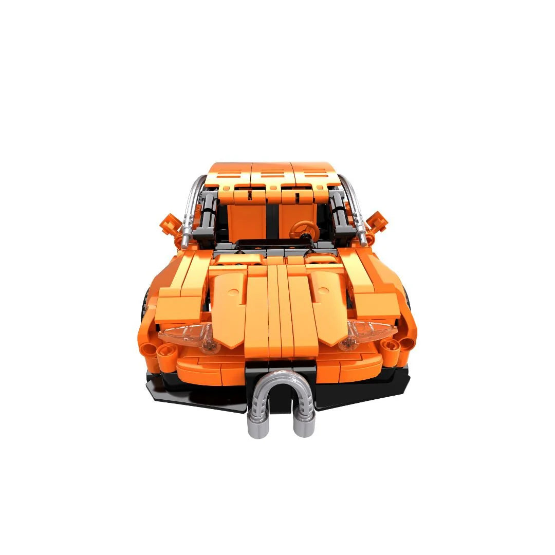 Open Bricks Sports Car Orange