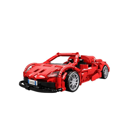 Open Bricks Sports Car Red
