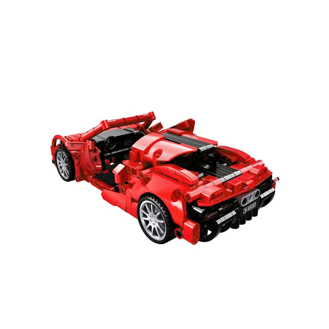 Open Bricks Sports Car Red