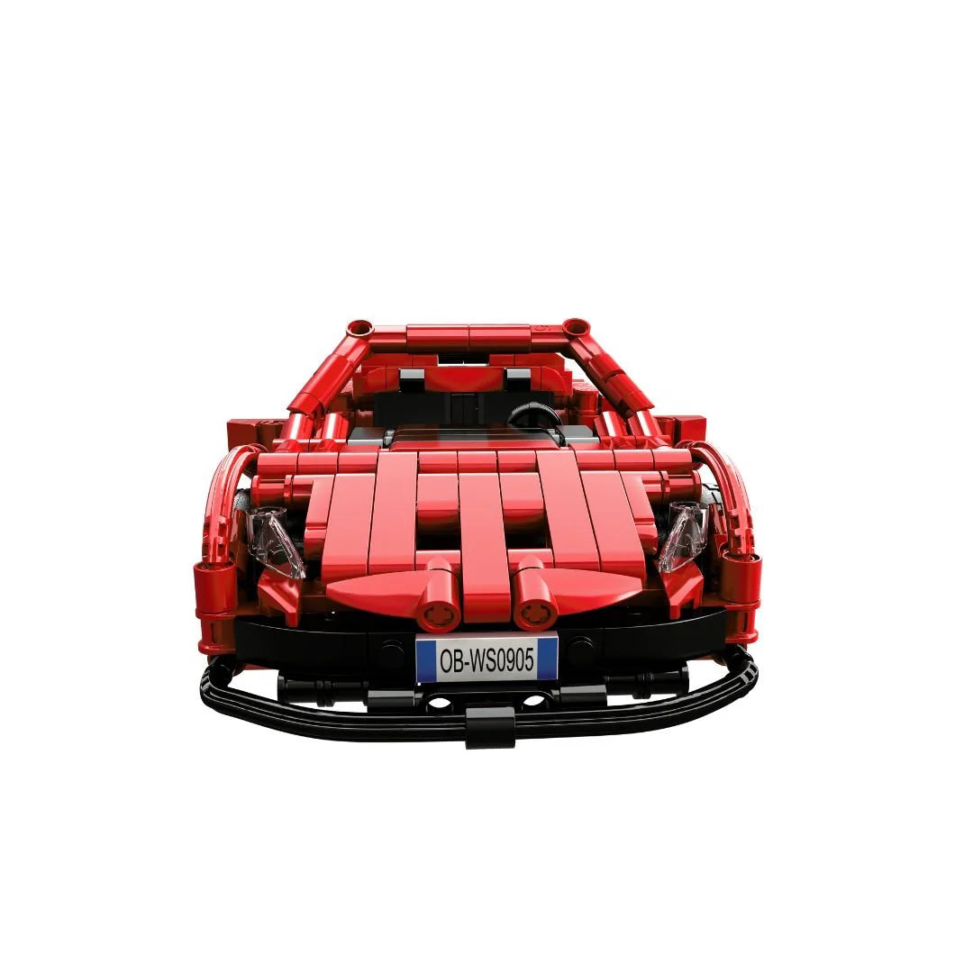 Open Bricks Sports Car Red