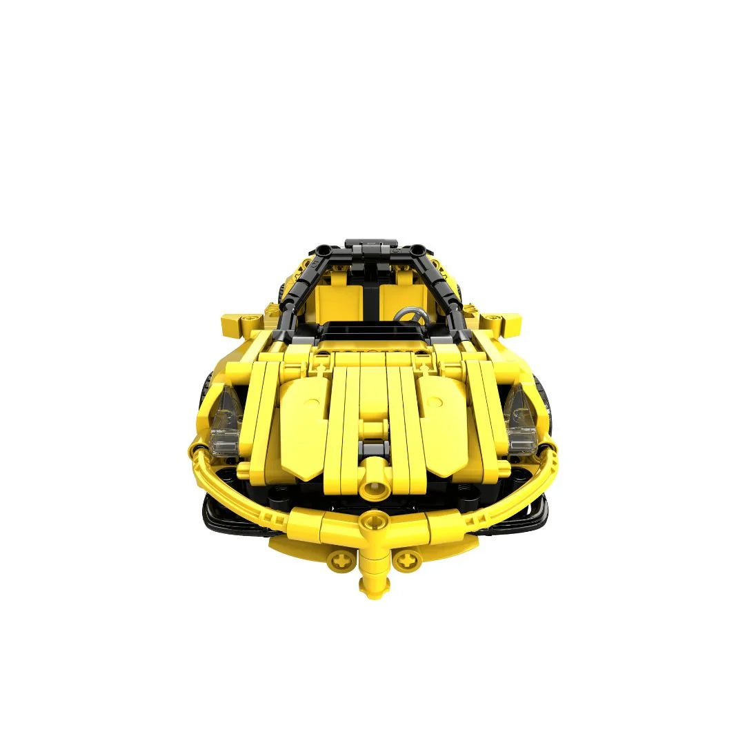 Open Bricks Sports Car Yellow