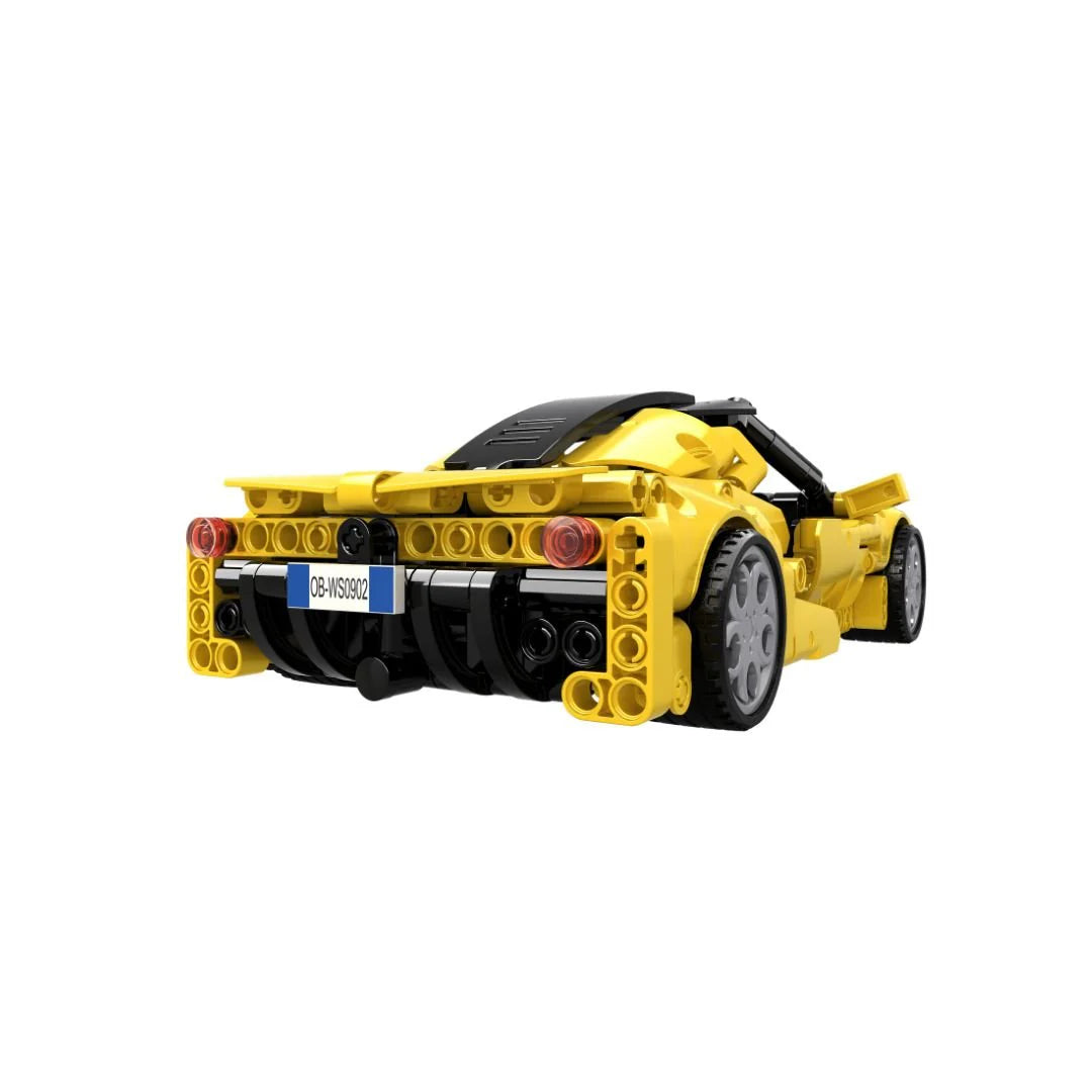 Open Bricks Sports Car Yellow
