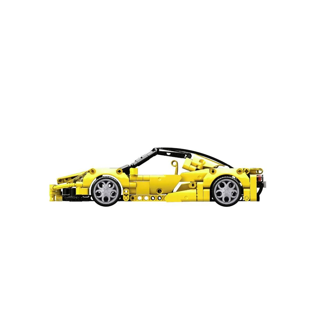 Open Bricks Sports Car Yellow