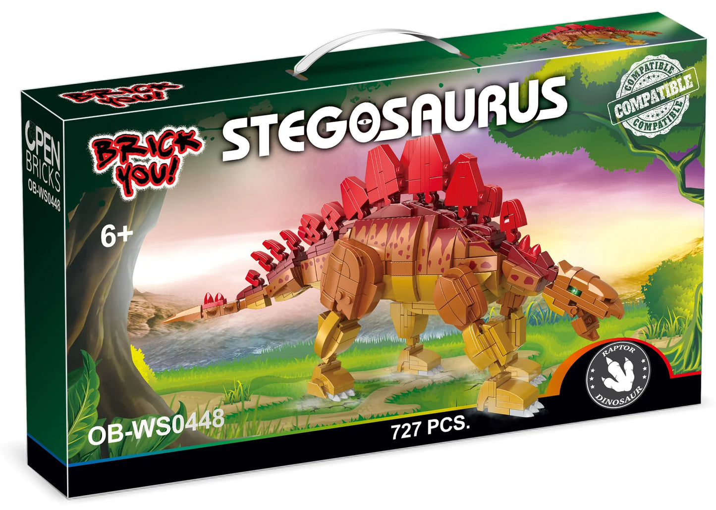 Open Bricks Stegosaurus