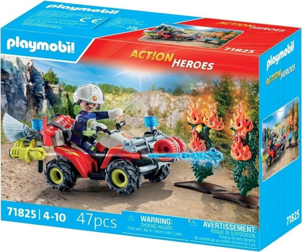Feuerwehr Quad löscht Heckenbrand