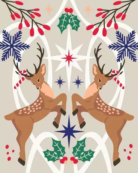 CreArt Weihnachtlicher Hirsch