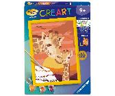 Giraffe mit Baby