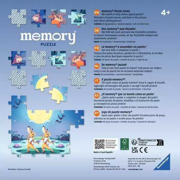 Memory Puzzle Tiere