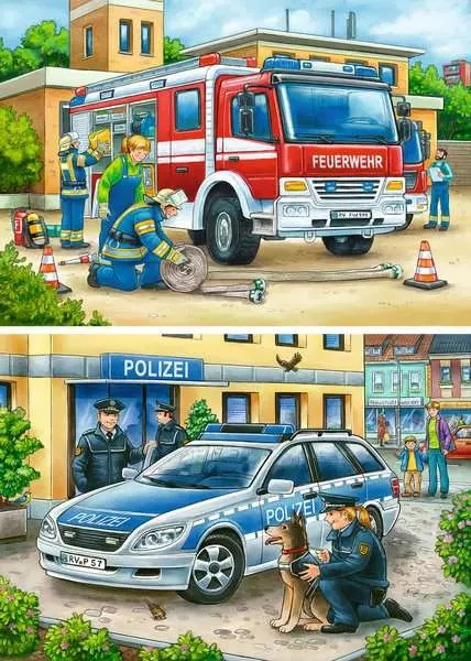 Polizei u. Feuerwehr