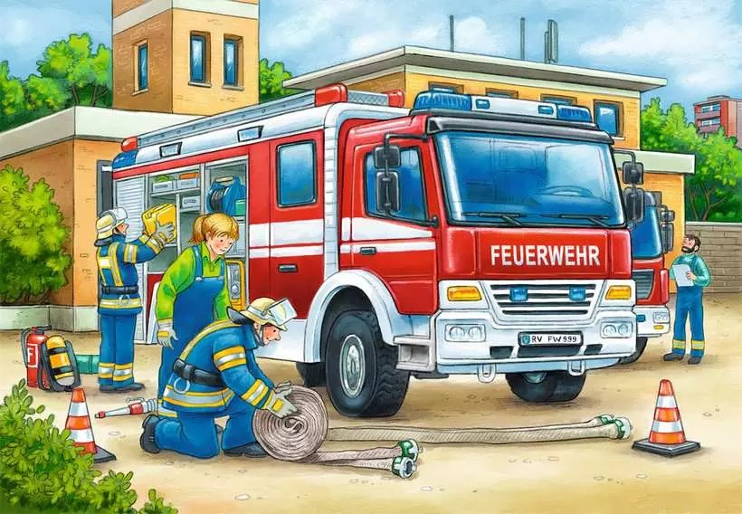 Polizei u. Feuerwehr