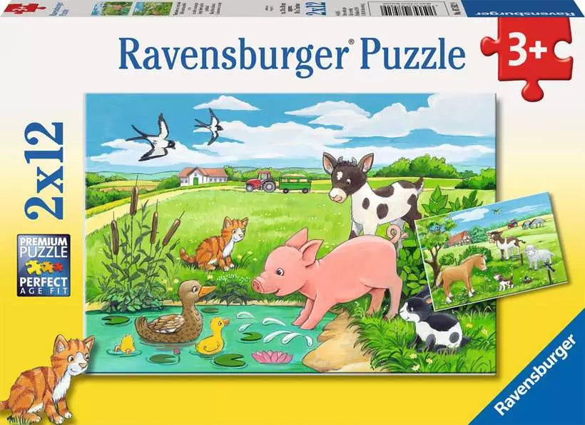 Tierkinder auf dem Land