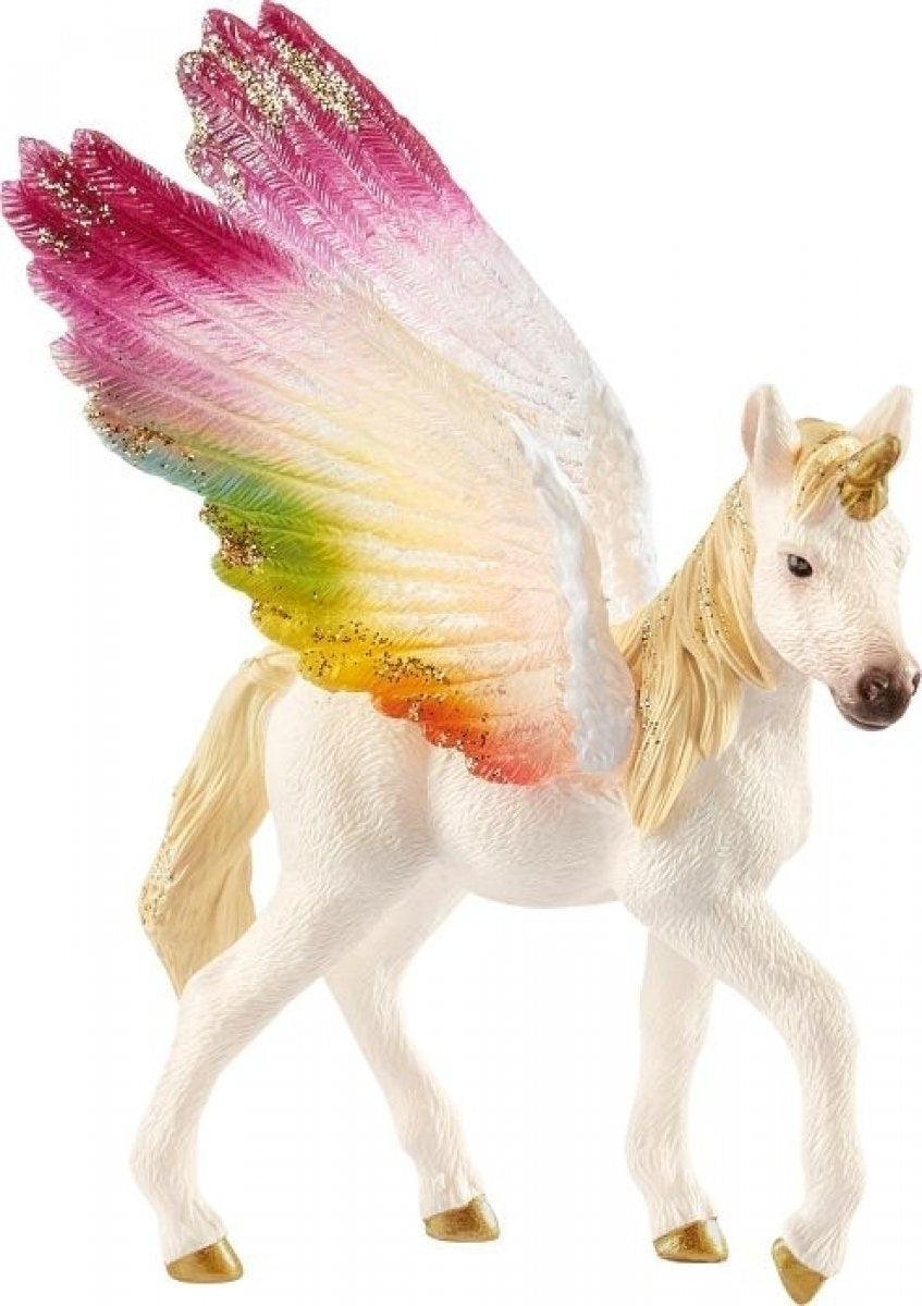 Geflügeltes Regenbogeneinhorn
