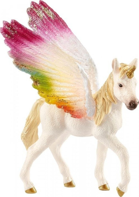 Geflügeltes Regenbogeneinhorn
