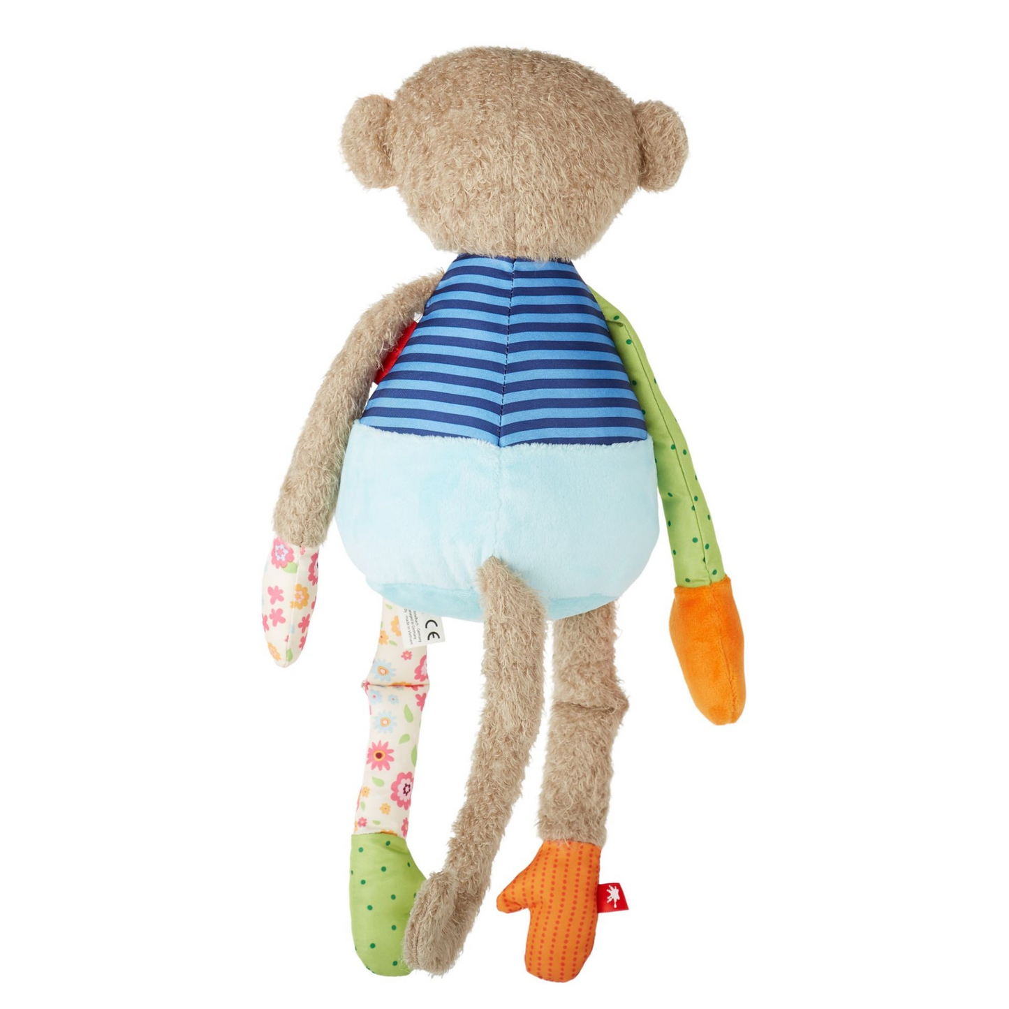 Kuscheltier Affe Patchwork Welt