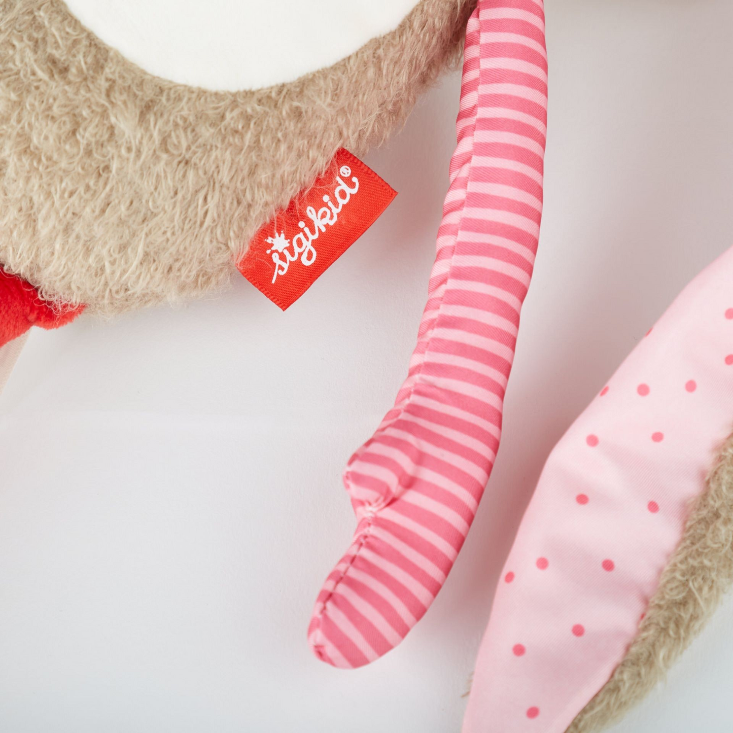 Kuscheltier Hase pink Patchwork Welt