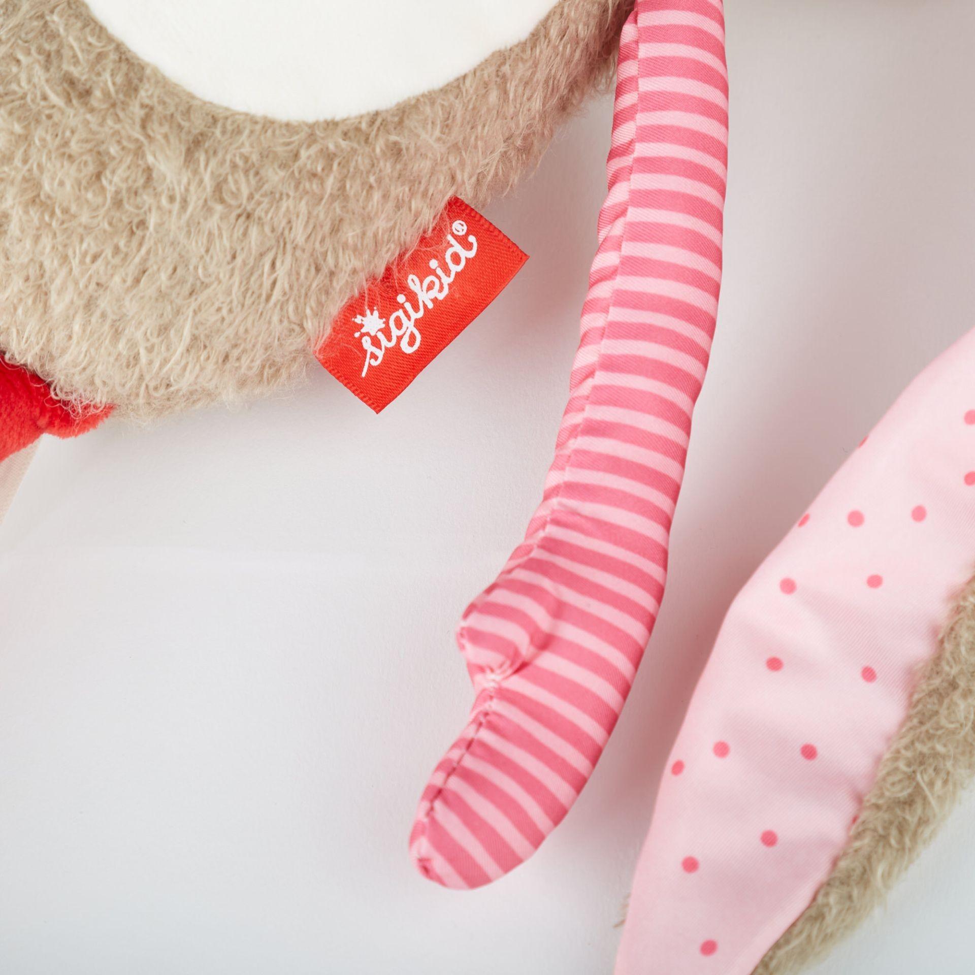 Kuscheltier Hase pink Patchwork Welt