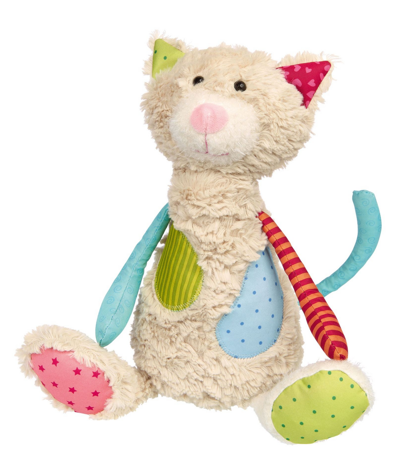 Kuscheltier Katze Patchwork Welt