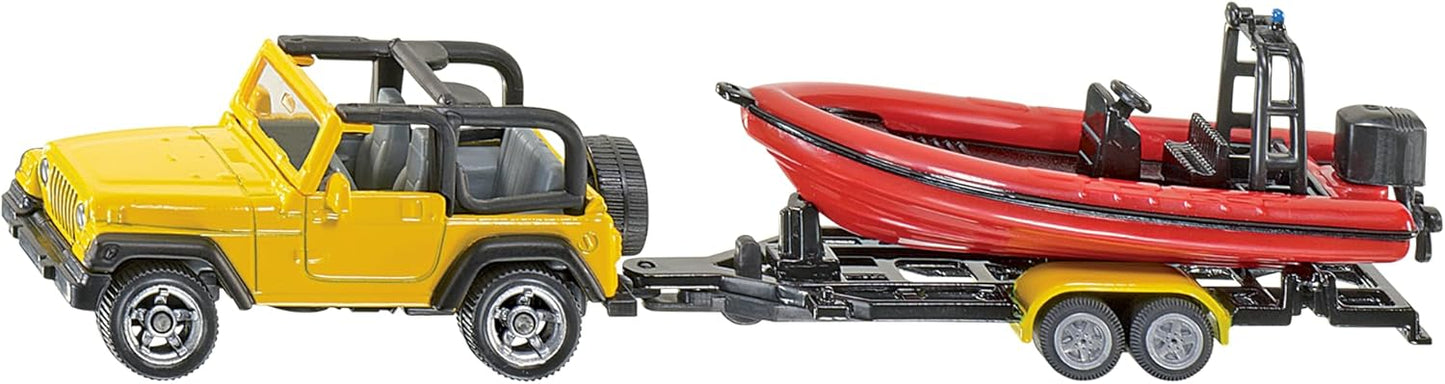 Jeep mit Boot
