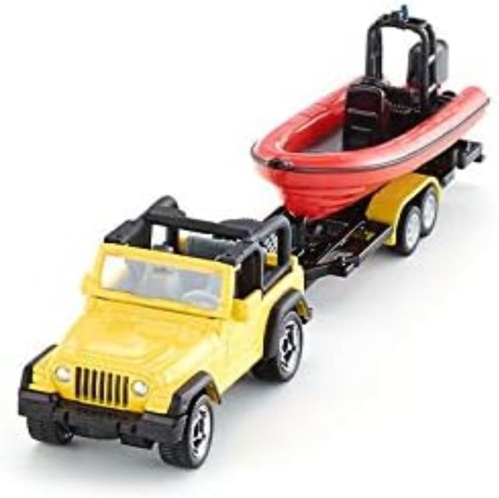 Jeep mit Boot