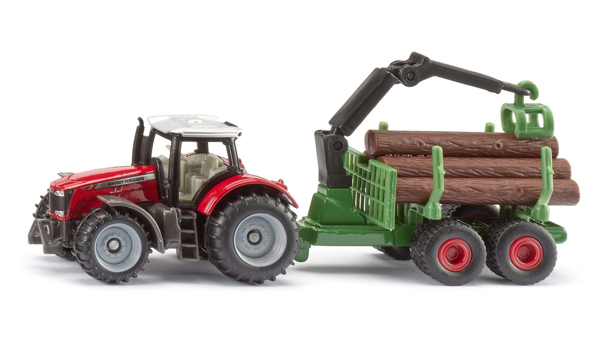 Massey Ferguson mit Forstanhänger