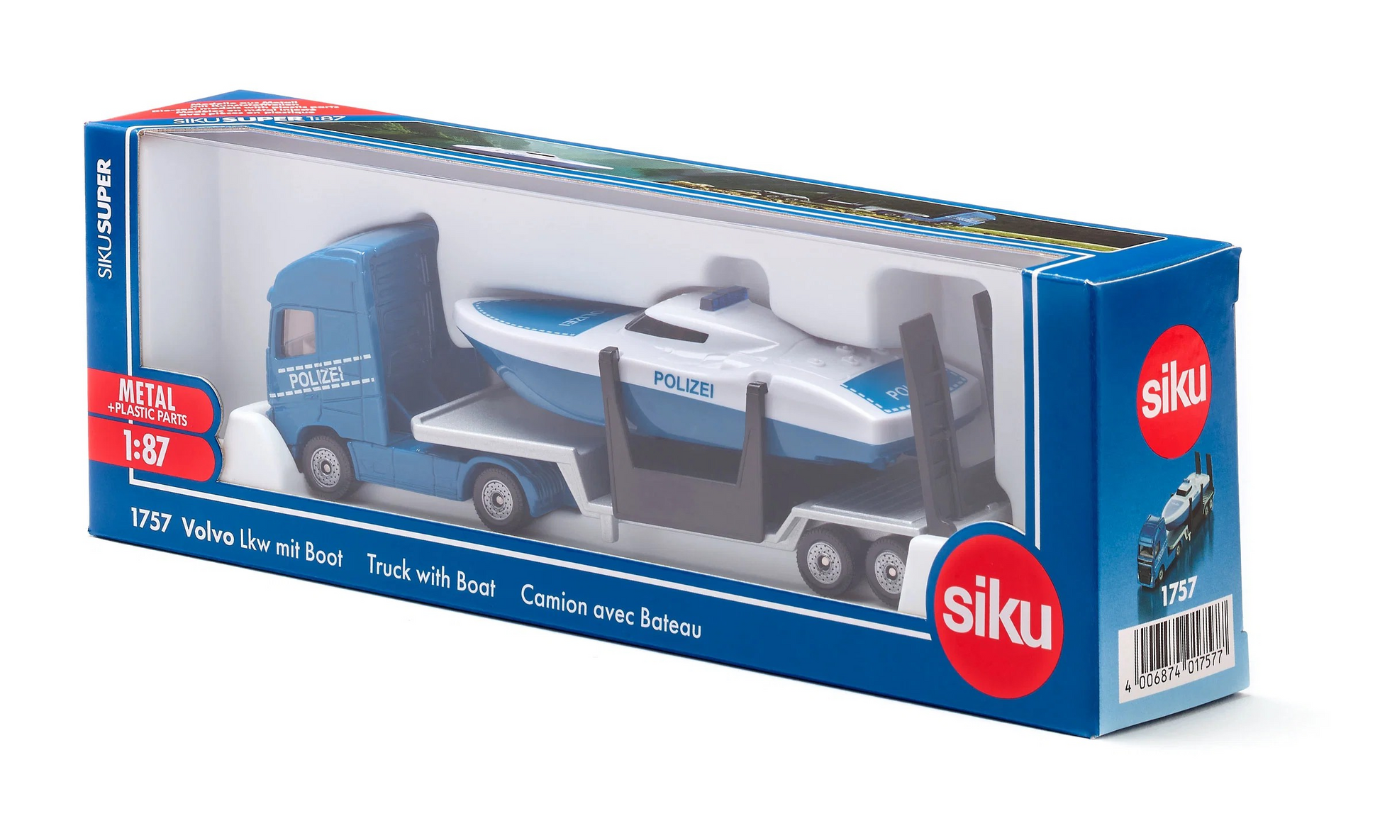 Volvo LKW mit Boot