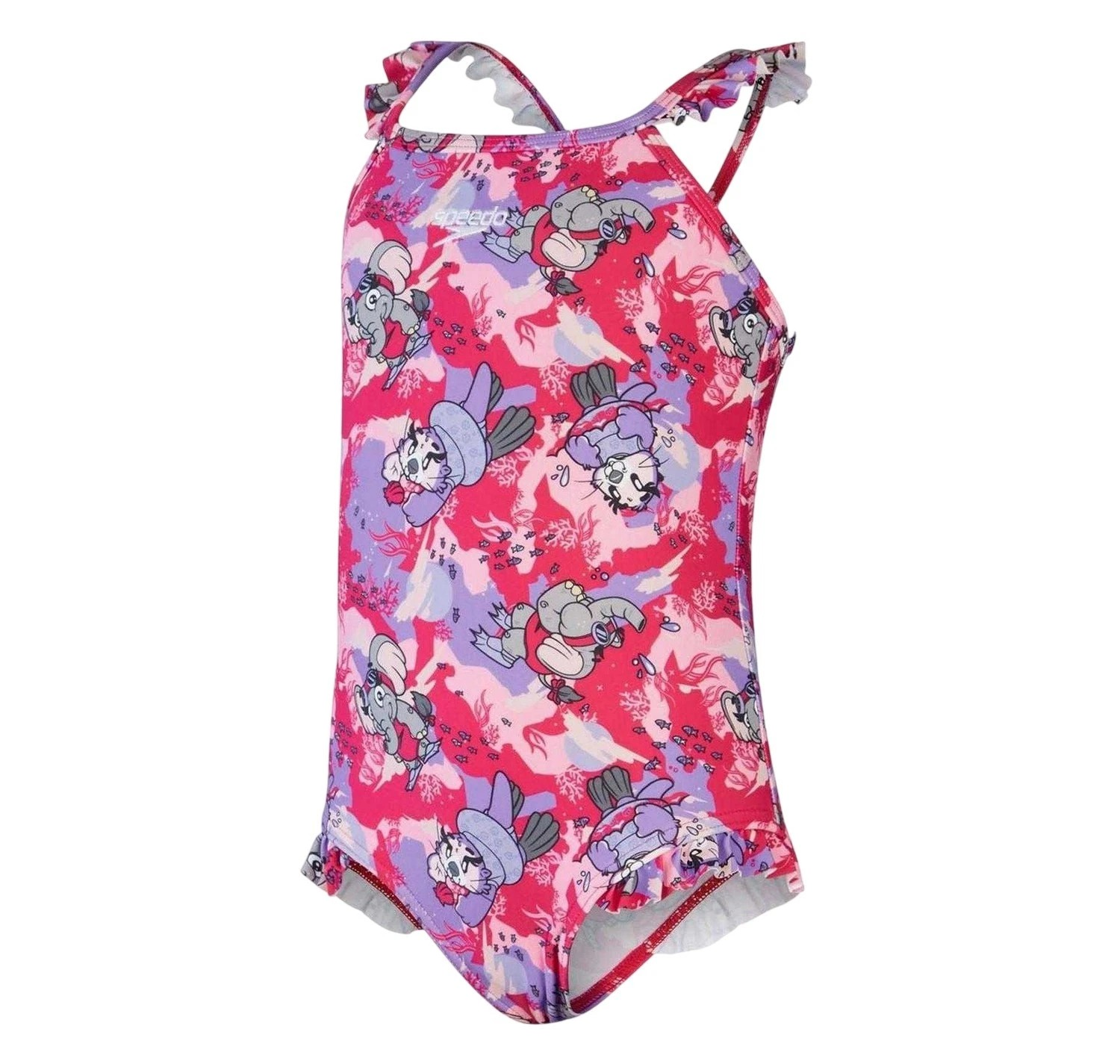 LTS DIGI FRILL TRSP IF PINK/PU