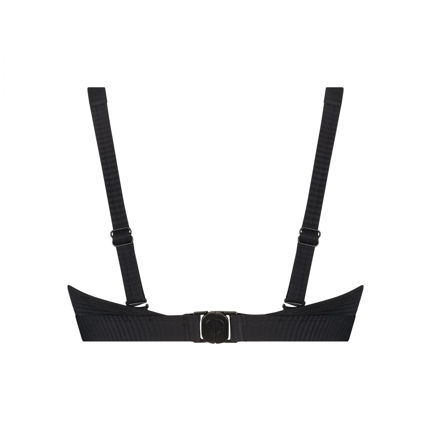 Bikini top triangle buckle push up