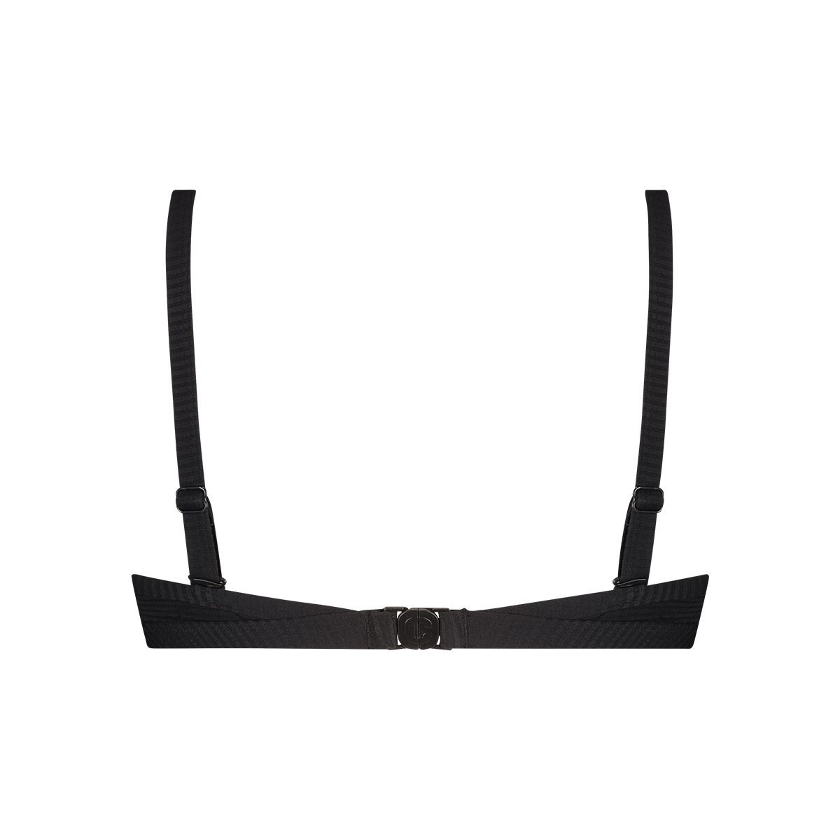 Bikini top triangle padded wired black