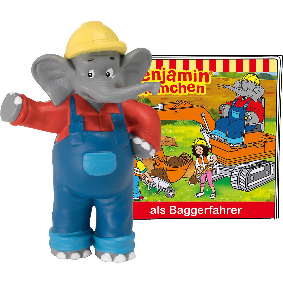 Benjamin Blümchen als Baggerfahrer