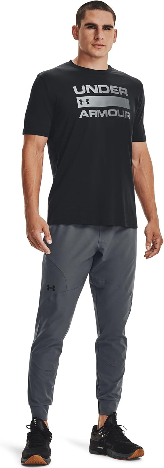 NOS UA TEAM ISSUE WORDMARK SS-BLK,B PUMA BLACK-PUMA WHITE