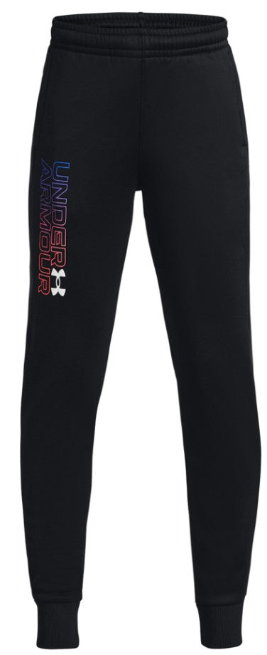 UA Armour Fleece Graphic Jgr-B, Black