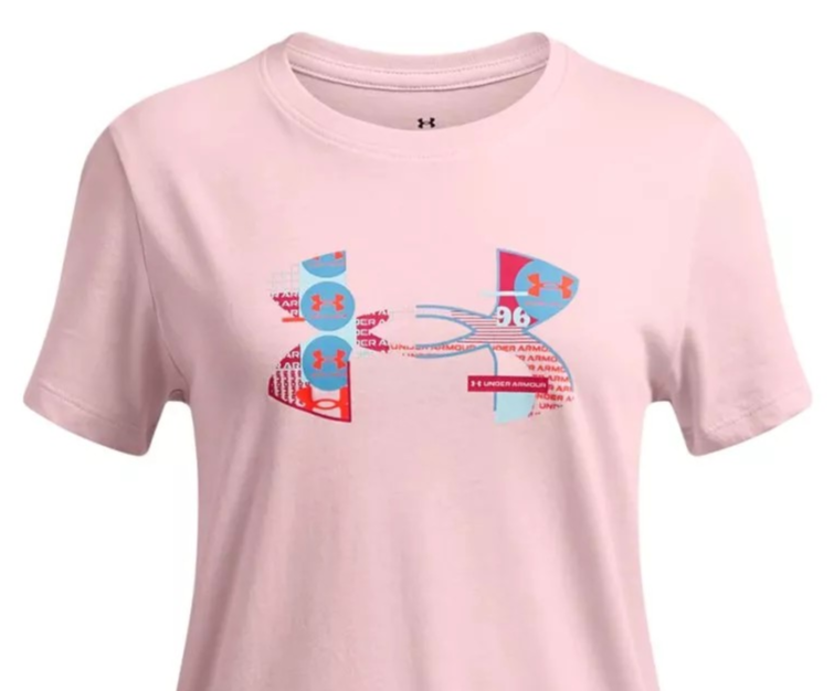 UA Big Logo UA Fill SS-PNK
