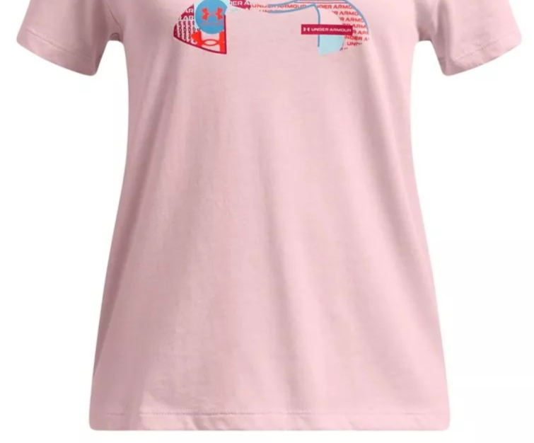 UA Big Logo UA Fill SS-PNK