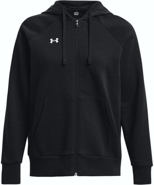 UA Rival Fleece FZ Hoodie-BLK