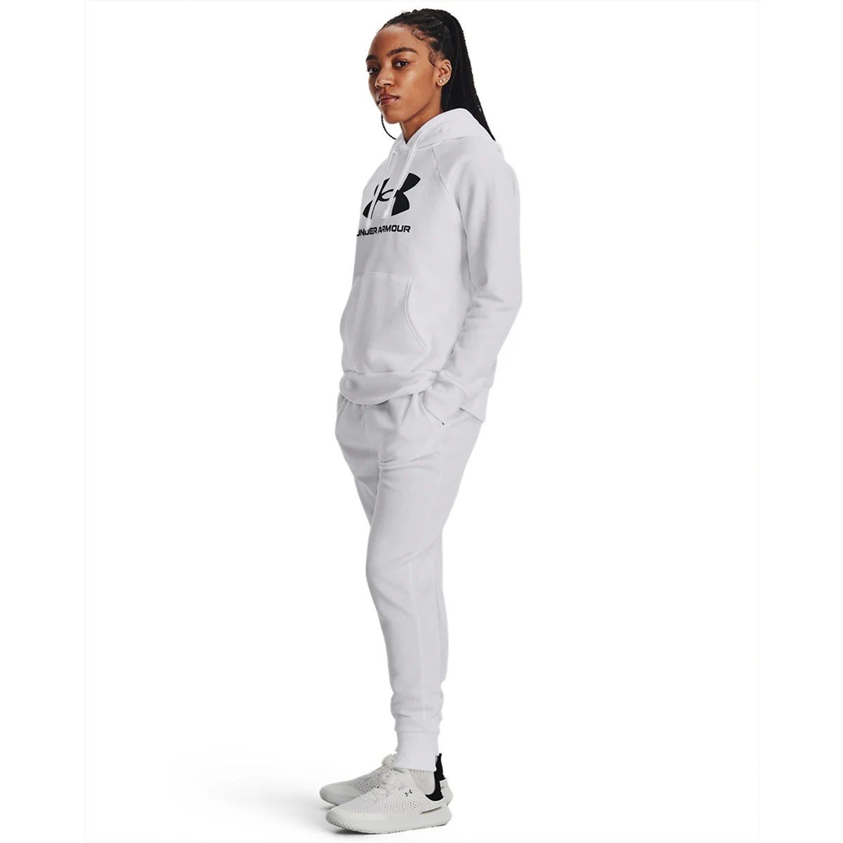 UA Rival Fleece Jogger-WHT