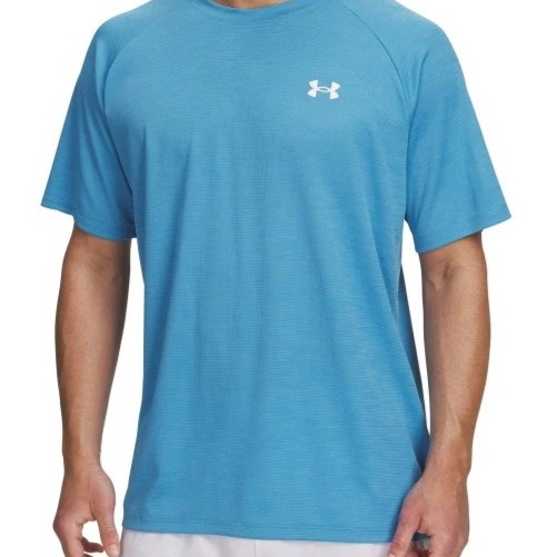 UA Tech Textured SS-BLU