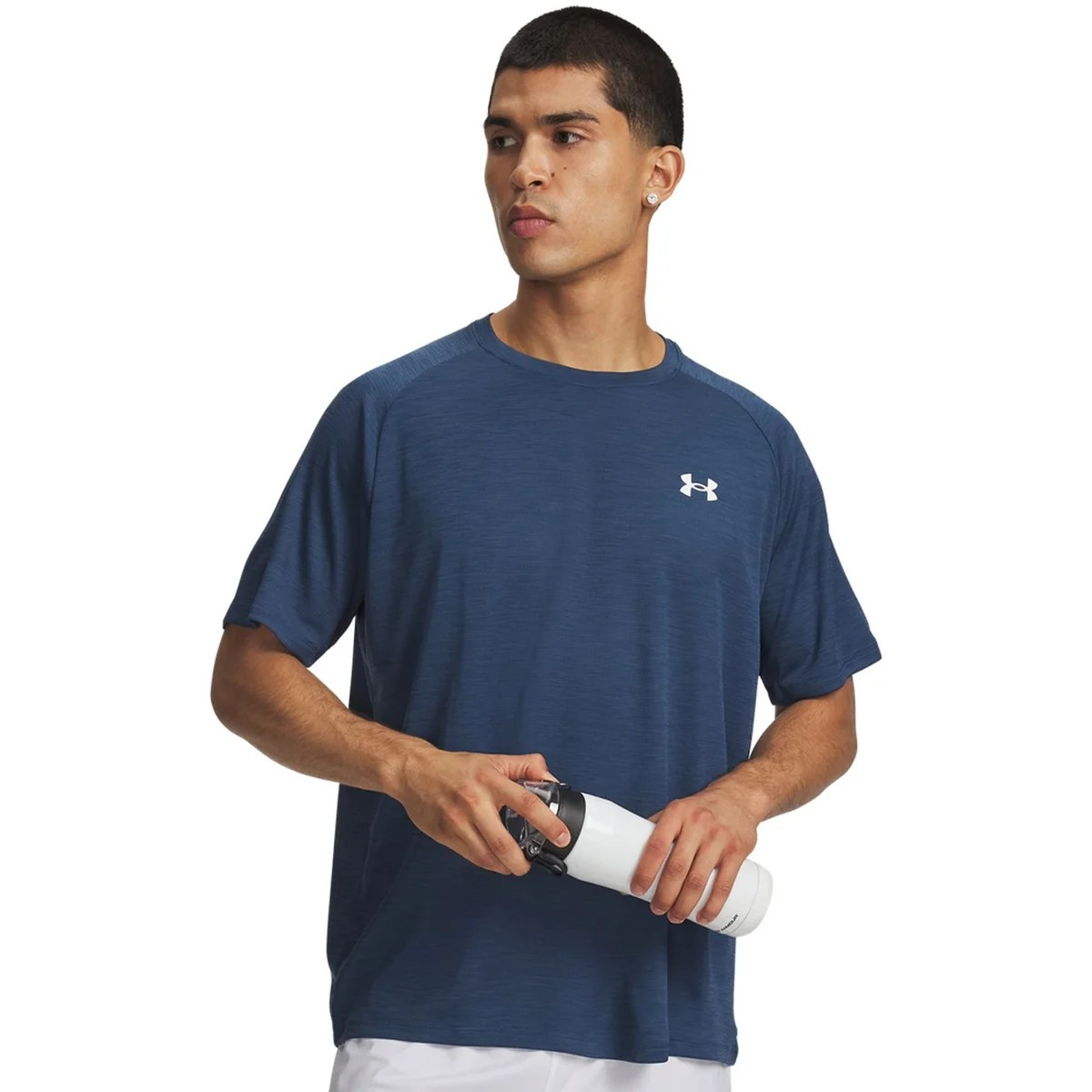 UA Tech Textured SS-BLU