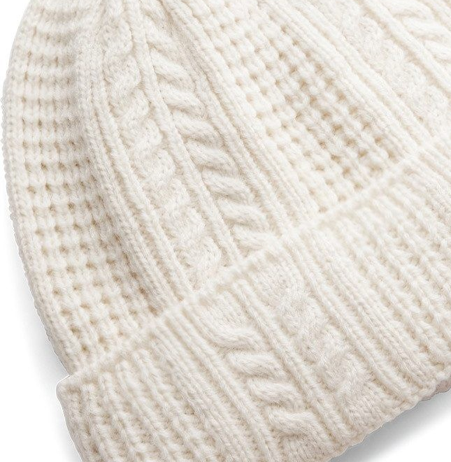 W Halftime Cable Knit Beanie-B