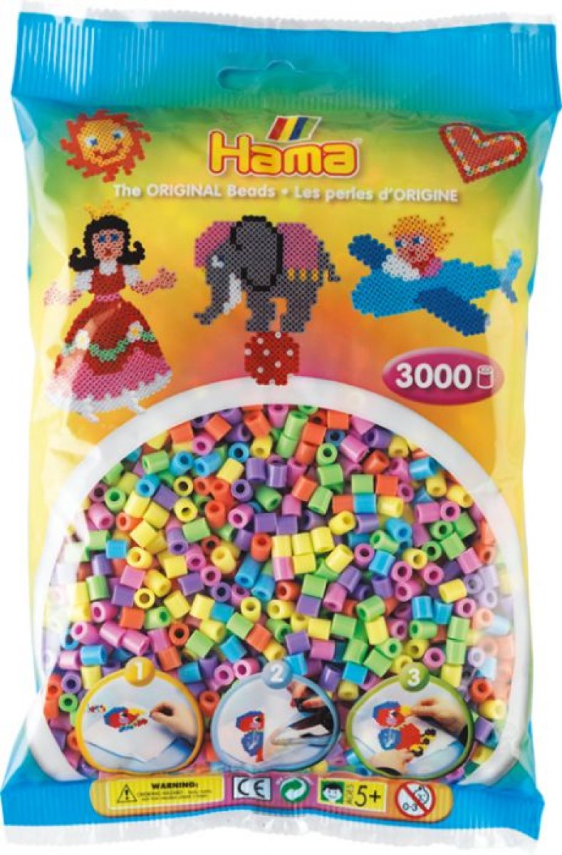 Hama Perlen pastell 3000 chrom