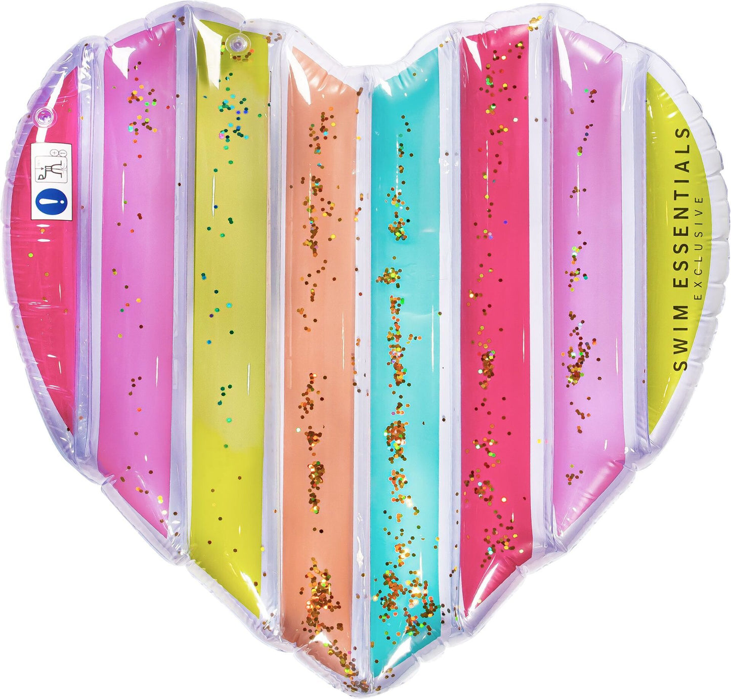 Luftmatratze Herz Rainbow