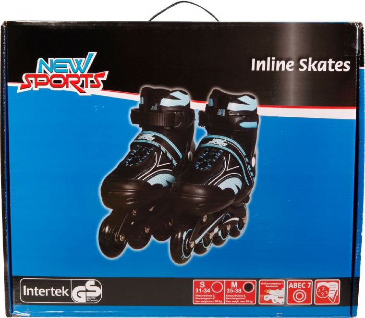 NSP Inliner blau Gr. 31-34 chrom